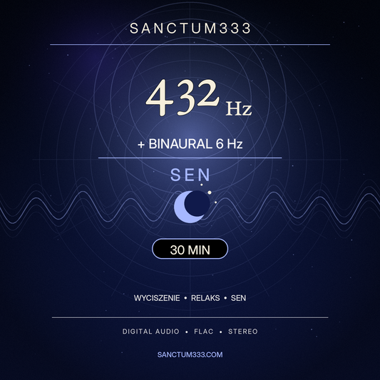 Okładka nagrania 432 Hz + binaural 6 Hz na sen - Sanctum333