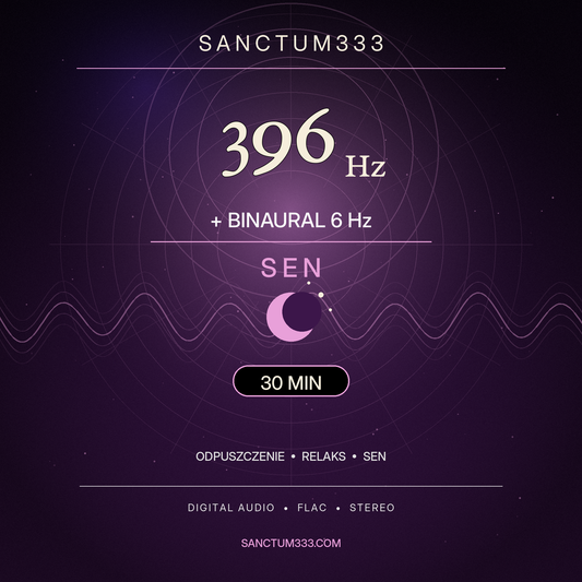 Okładka nagrania 396 Hz + binaural 6 Hz na sen - Sanctum333